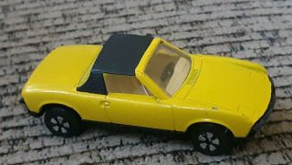 Playart Vw Porsche 914 Yellow Vintage Car Toy Hong Kong Matchbox