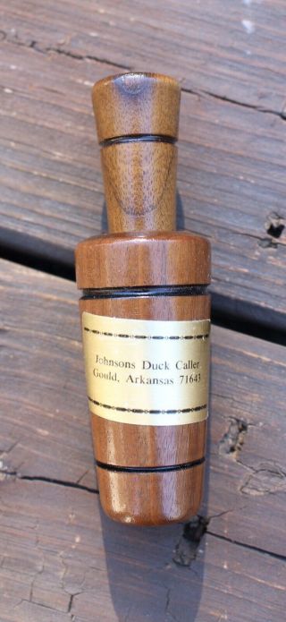 Vintage V.  O.  Johnson Duck Turkey Call,  Gould,  Arkansas