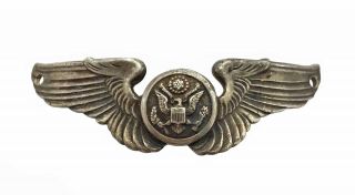 Wwii Us Army Air Corps Sterling Aircrew Wings 3 " Bracelet Badge Insignia Ww2