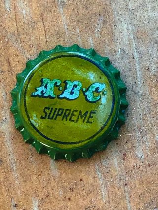 Collectible Abc Supreme Beer Bottle Cap,  Aztec Brewing Co.  San Diego