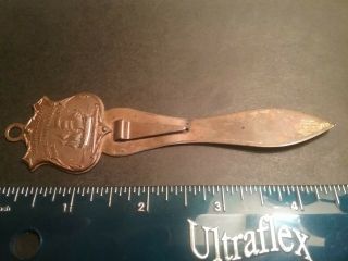 Vintage Copper " Convict Ship Success " From 1790 Letter Opener/clip