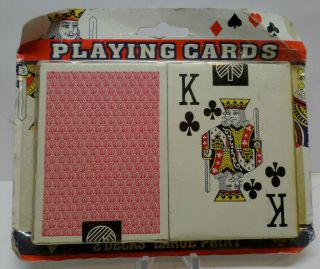 2 Decks Large Print Playing Cards Easy To See & Read