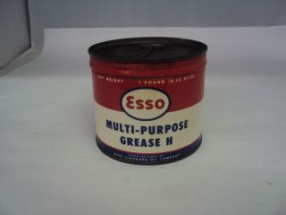 Vintage Advertising 1 Lb Esso Grease Can Full S - 082