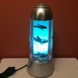 Euc Rabbit Tanaka - 14 " Dolphin Aquarium Motion Lamp