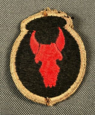 Ww2 Us Army 34th Infantry Division Ssi Patch British Made Black Back 906n