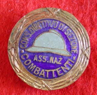 Fascist Enamelled Badge Associazione Nazionale Combattenti " Consiglio Direttivo "