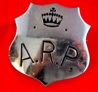 Ww2 Air Raid Police Badge,  Rcaf,  Raf