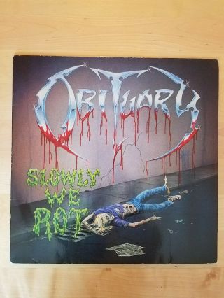 Obituary Slowly We Rot Death Metal Grind Roadracer 1989