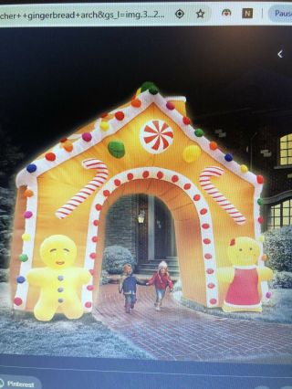 Gingerbread Arch Giant Inflatable 15 Foot Tall Inflatable