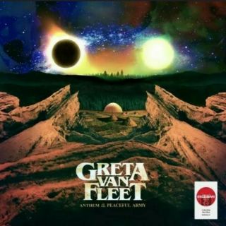 Greta Van Fleet Anthem Of Peaceful Army Album Exclusive Red Vinyl Lp Misprint