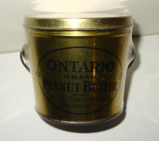 Ontario Brand Peanut Butter Can - Oswego Candy Inc - Spice Tin