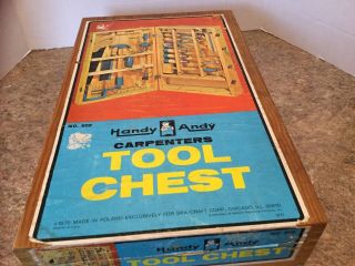 1972 Handy Andy Carpenters Tool Chest With Tools