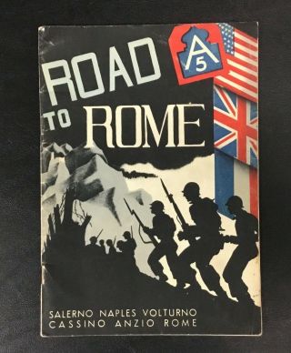 Wwii Road To Rome Book 5th Army General Clark Salerno Naples Anzio Volturno