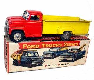Cragstan Japan Ford Truck Tin Toy Vintage 1960 