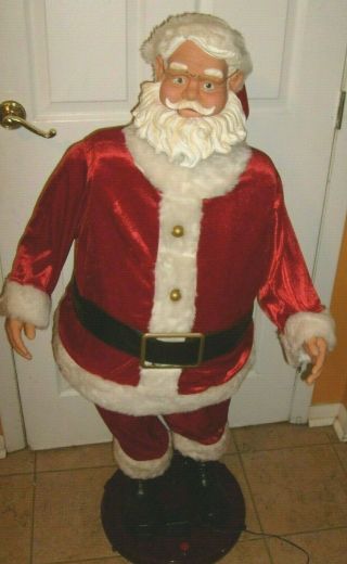 Santa Clause 5 Ft Singing & Dancing Animated Christmas Life Size Gemmy Figure