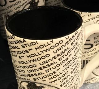 Universal Studios Hollywood Exclusive Black and White Ceramic Mug 2