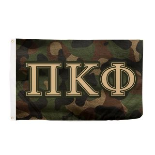 Pi Kappa Phi Camo Fraternity Flag Greek Letter Banner Large 3 X 5 Feet Pi Kap