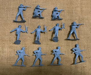 Marx Battleground French Soldiers Ww2 World War Vintage Old Play Set