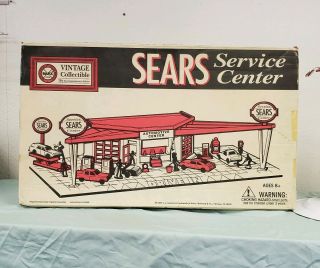 Vtg Sears Service Center Play Set By Marx Model No.  3436r Vintage Collectible