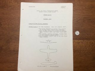 1943 Wwii German Germany Planes Recognition Paper Group Naval Air Combat School