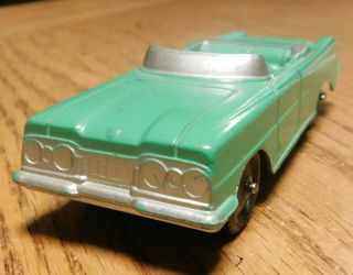 Vintage Tootsietoy 1959 Oldsmobile 98 Convertible,  With Hook (6.  00.  In.  Long).