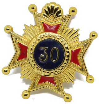 Masonic Rose Croix 30th Degree Star Jewel Medal Regalia