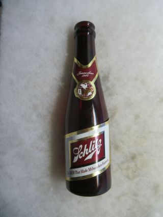 1950 Schlitz Royal Ruby Red Anchor Glass Beer Bottle 7 Oz Beauty