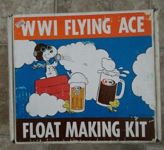 Vintage A&w Root Beer Snoopy World War 1 Flying Ace Float Making Kit
