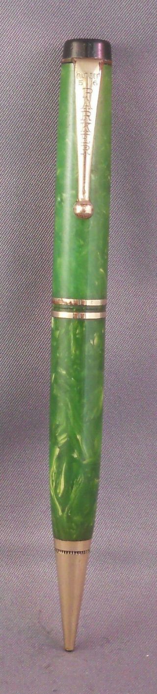 Parker Streamline Jade Green Duofold Pencil - -