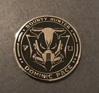 Star Wars Bounty Hunter Coin With Dominic Pace Autograph
