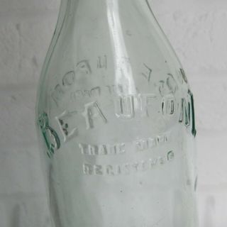 1940s Beaufont Company Light Aqua Soda Drink Bottle Ceramic Stopper Richmond VA 2