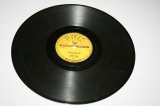 Johnny Cash (i walk the line/get rhythm) sun 78 record 2