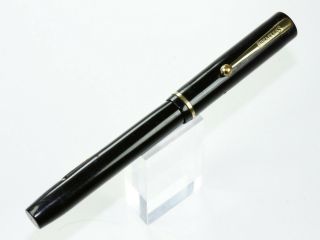 Sheaffer Flat Top Fountain Pen In Black With 46 Special 14k Fine Gold Nib