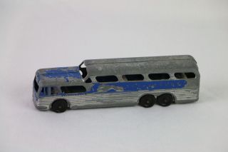 Vintage Tootsietoy Greyhound Scenicruiser Metal Bus 7 
