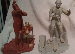 Two Vintage Aurora Monster Models " Mummy " 1963 & " Dr.  Jekyll And Mr Hyde " 1964