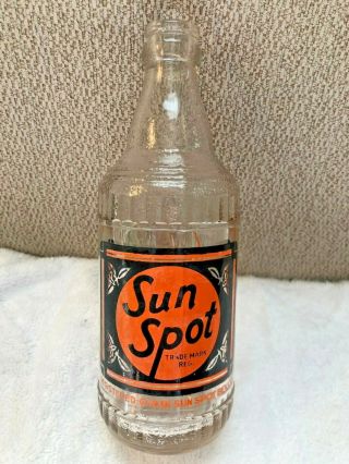 1938 Sun Spot Bottle 12 Oz Dr Pepper Bottling Del Rio & Uvalde Texas Near