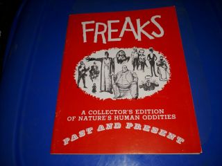 Vtg Freaks Booklet A Collectors Edition Of Nature Human Oddities French Version