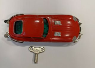 Schuco Nutz Jaguar E - Type 1047 - 1 Micro Racer With Key Red Color