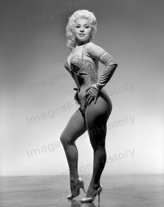 8x10 Print Sexy Model Pin Up Burlesque Dancer Stripper 1960 