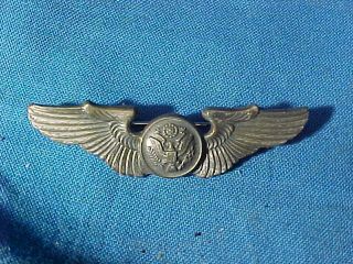 Orig Wwii Us Army Air Force Sterling Silver Pilots Wings Pin 2 "