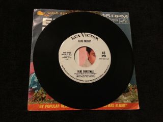 Elvis Presley 45 Promo 47 - 0720 Blue Christmas/wooden Heart Ex Or Better