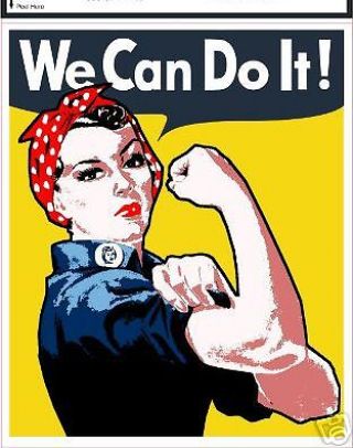 We Can Do It Army Womens Rights Rosie Riveter Decal