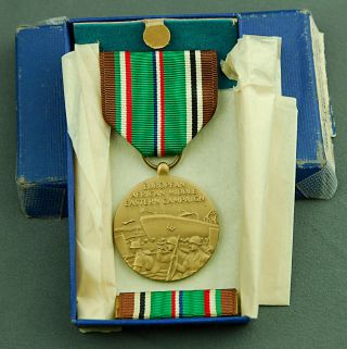 Us Army Wwii European African Middle Eastern Campaign Service Medal Ribbon Box