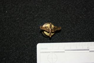 Ww2 Us Army Air Corps Hat Badge Wings Propeller Insignia