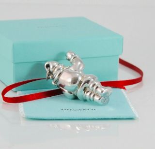 Tiffany & Co.  3D Sterling Silver Santa Ornament 2