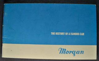 1964 1963 1962 1959 1958 Morgan History Brochure Plus Four,  4