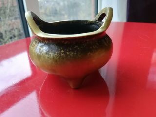 Antique Chinese 19th Century Bronze Censer Incense Burner With Xuande Mark