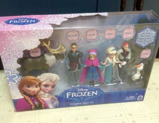 Disney Frozen Complete Story Set Elsa Olaf Anna Sven Hans Kristoff Dolls Wow