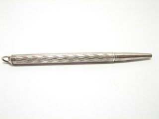 Vintage 1920s Axt Cross Metal Lead Mechanical 3 - 1/2 " Pencil Sterling Silver Usa