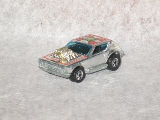 Vintage 1974 Hotwheels Gremlin Grinder Chrome Good Amc Blown Car